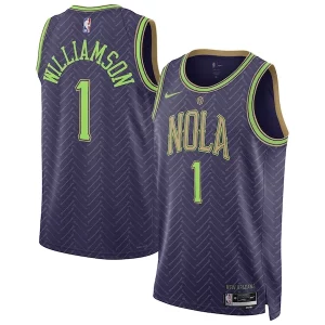 Zion Williamson New Orleans Pelicans Nike Unisex 2024/25 Authentique Swingman Player Jersey City Edition Purple