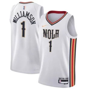 Zion Williamson New Orleans Pelicans Nike Youth Classique Swingman Jersey City Edition White